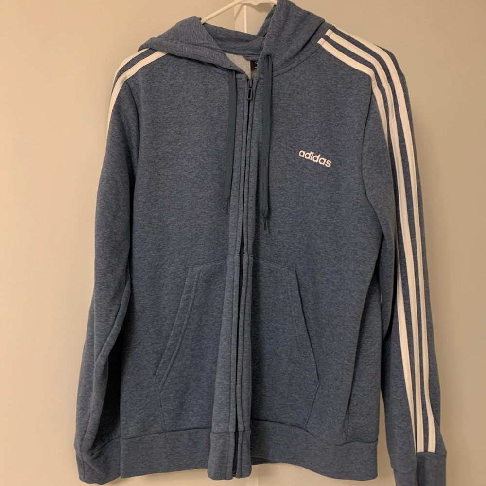 women’s adidas zip up hoodie - XL runs small!